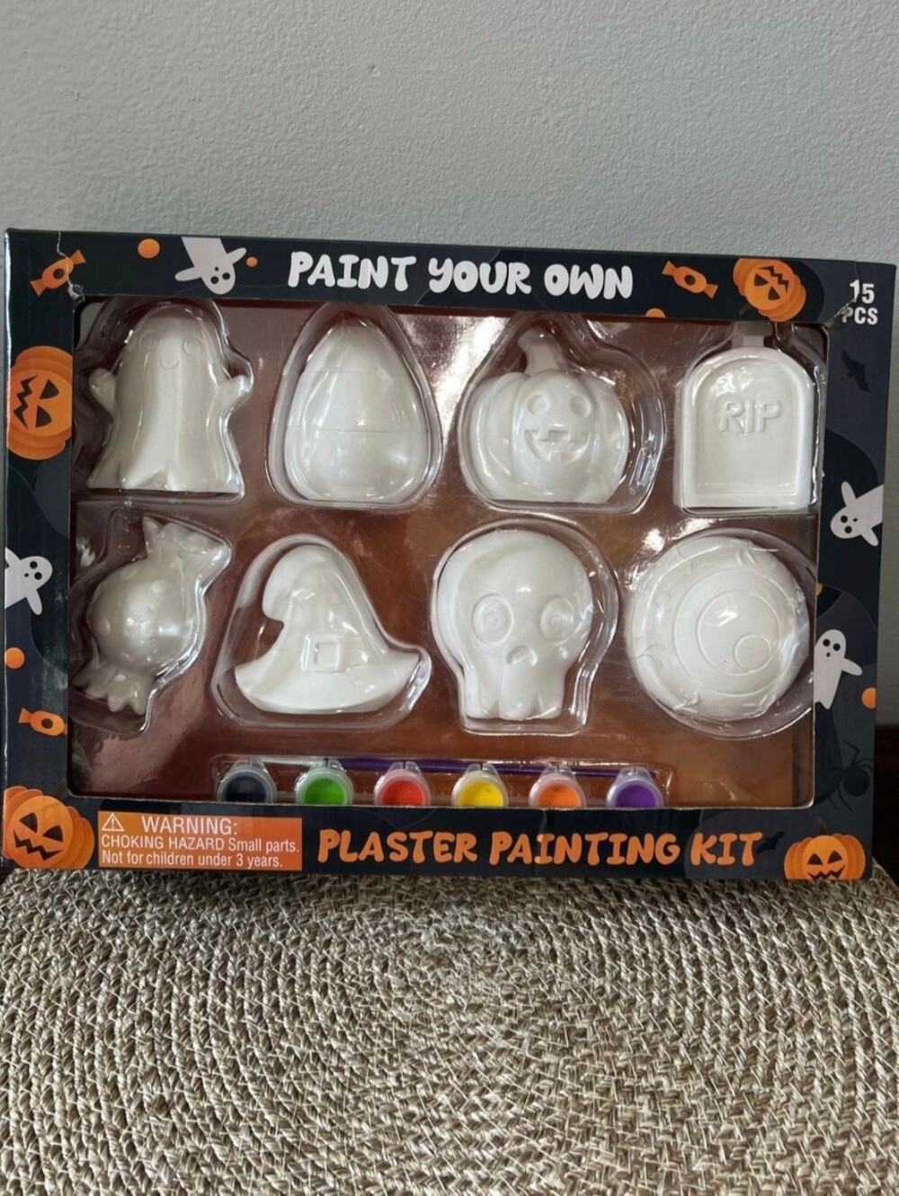 Halloween Craft Set for Kids: Figures to Paint and Decorate Halloween Crafts
